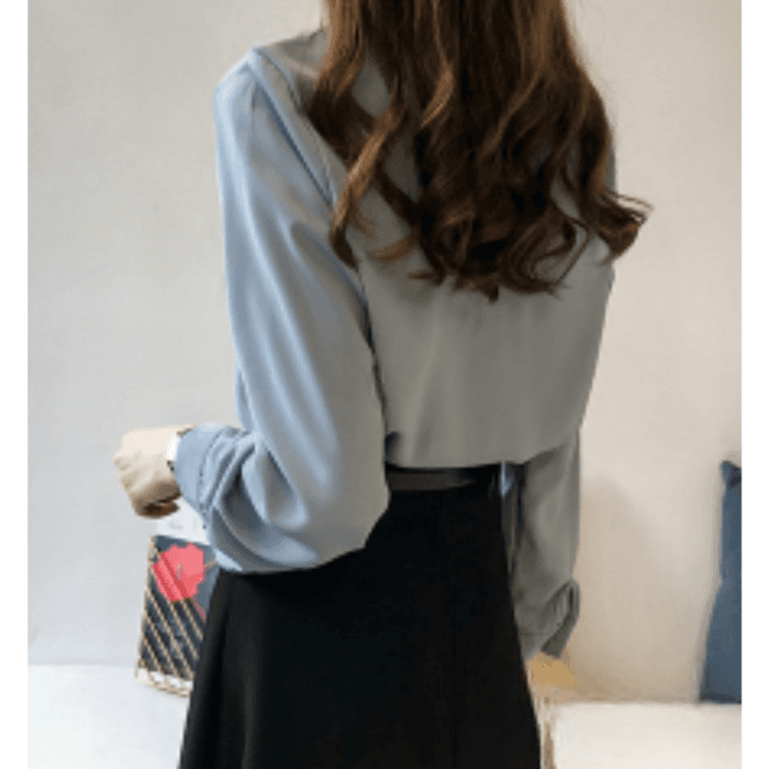 骨格ナチュラルシンプルブラウストップス