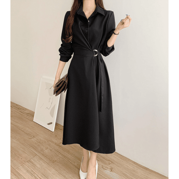 骨格ナチュラル サイドマークワンピース