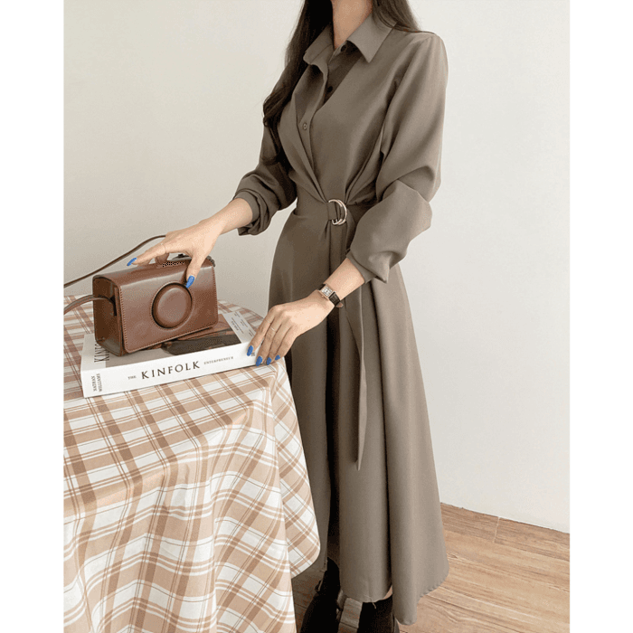 骨格ナチュラル サイドマークワンピース