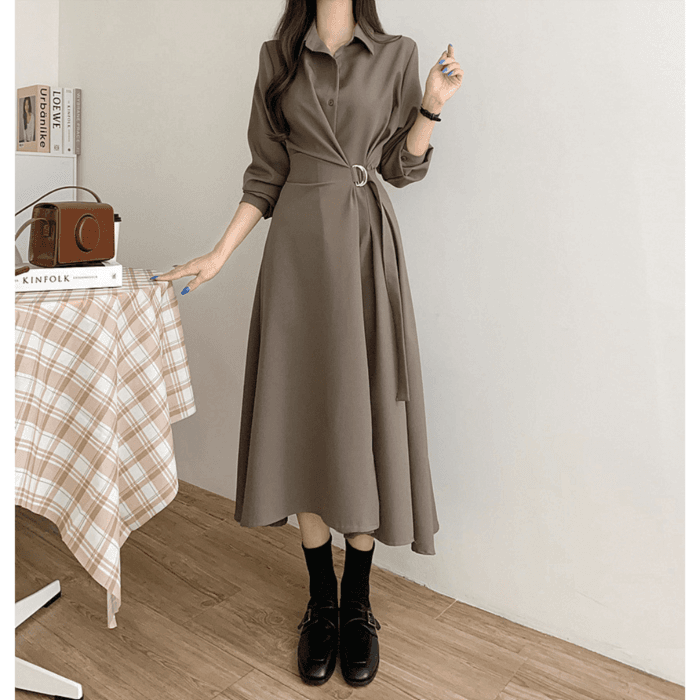 骨格ナチュラル サイドマークワンピース