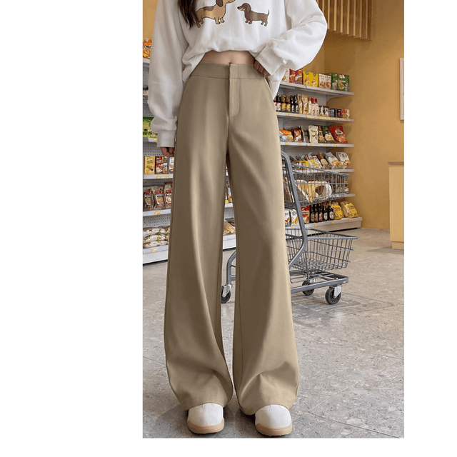 骨格ナチュラルワイドレッグパンツ