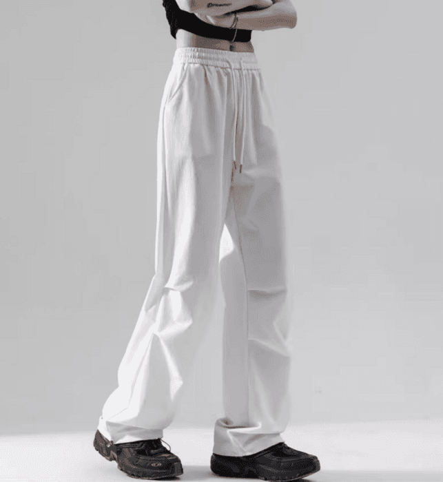 骨格ナチュラルワイドスウェットパンツ