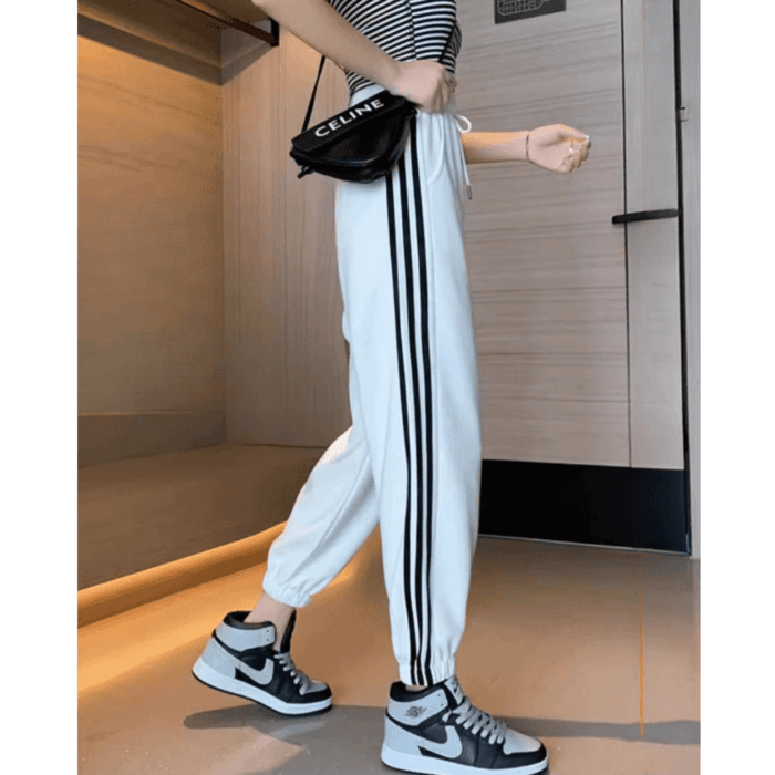 骨格ナチュラルサイドラインスウェットパンツ