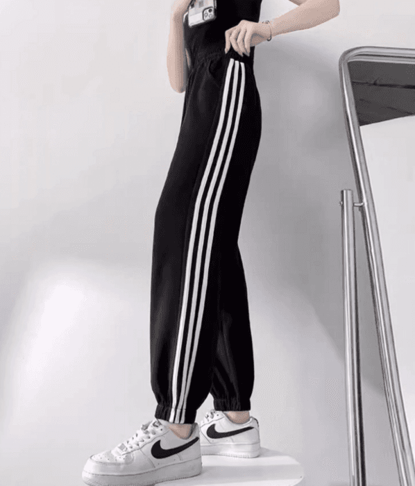 骨格ナチュラルサイドラインスウェットパンツ
