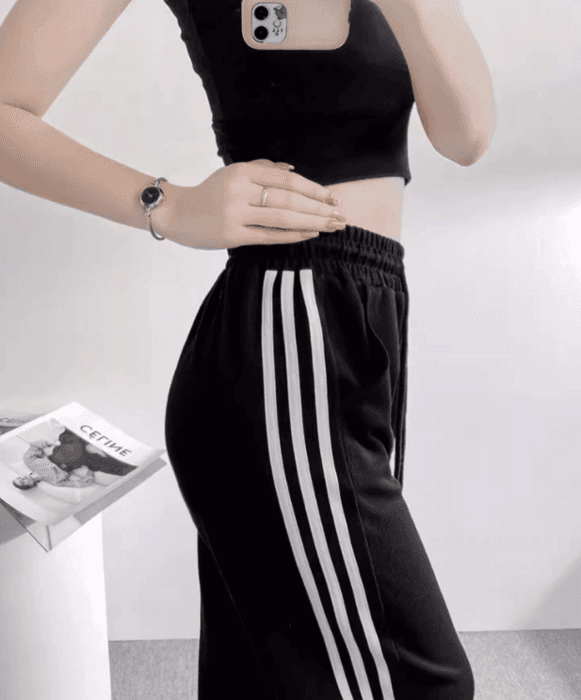 骨格ナチュラルサイドラインスウェットパンツ