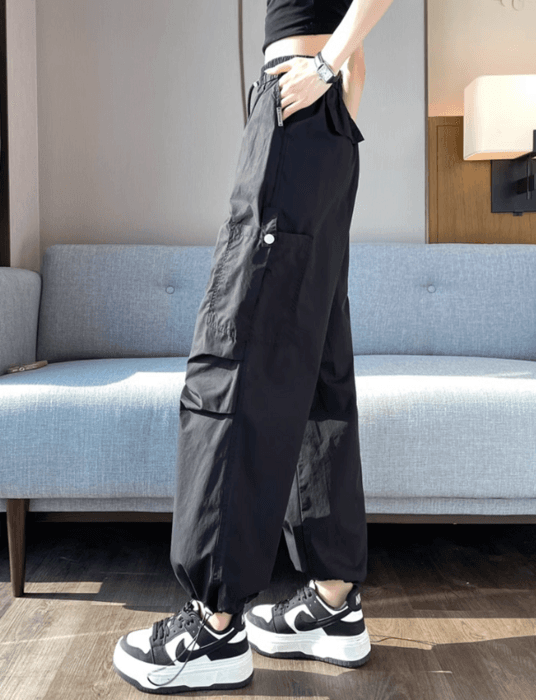 骨格ナチュラルカジュアルカーゴパンツ