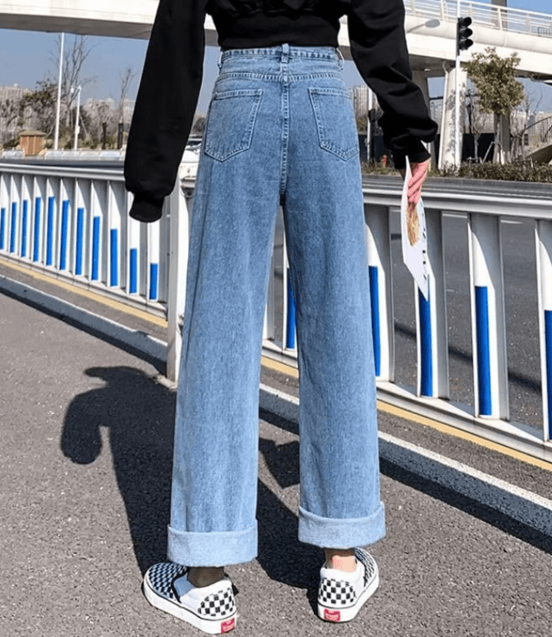 骨格ナチュラルサイドハートカットデニムパンツ