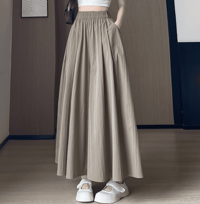 骨格ナチュラルボリュームフレアワイドパンツ