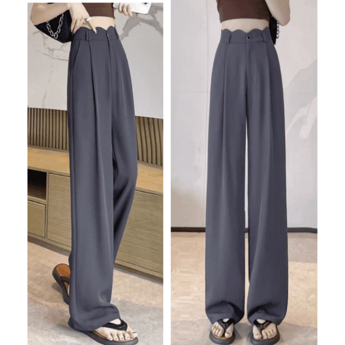 骨格ナチュラルストレートパンツ
