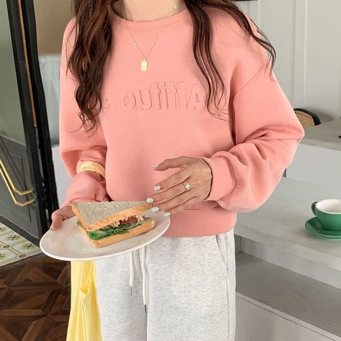 骨格ナチュラルロゴプルオーバーパーカートップス