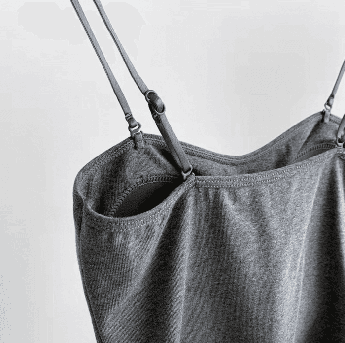 骨格ナチュラルカップ付きショートキャミソール