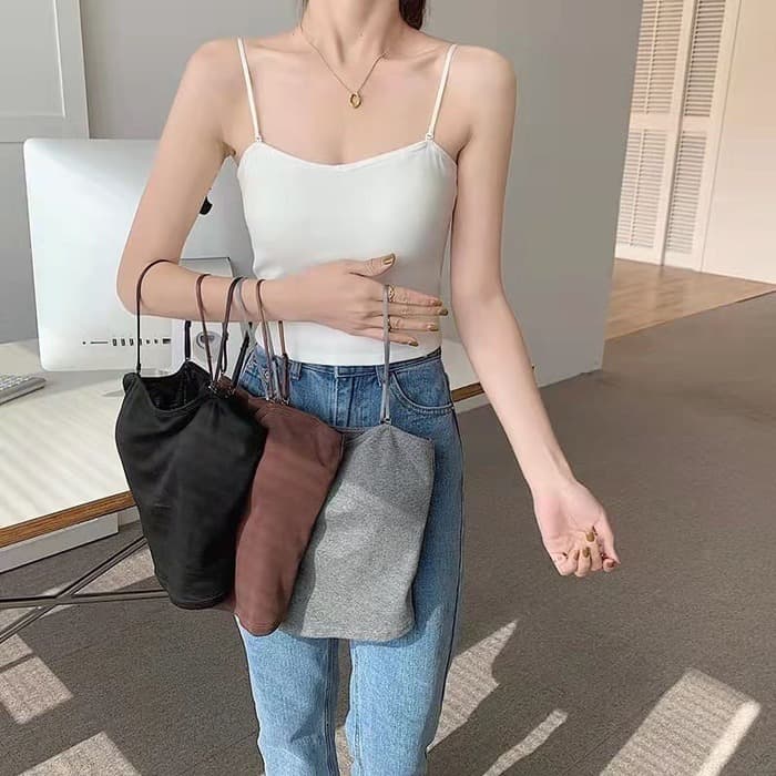 骨格ナチュラルカップ付きショートキャミソール