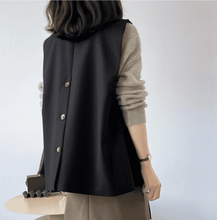 骨格ナチュラルシングルブレストジレ
