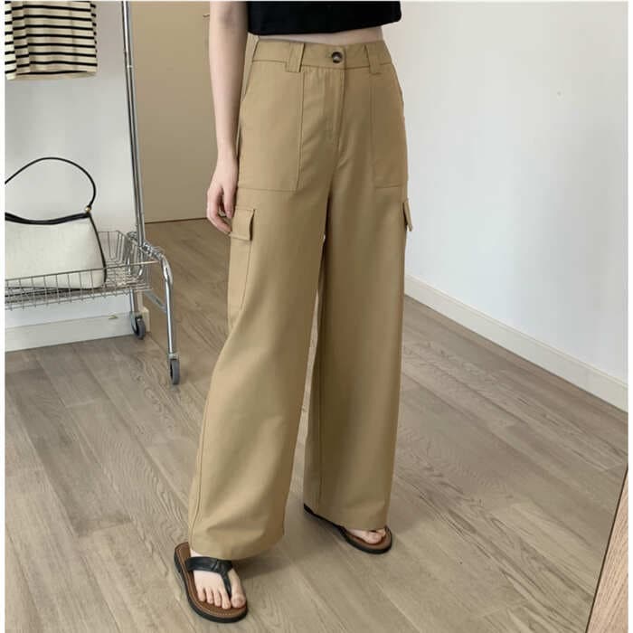 骨格ナチュラルベーシックカーゴパンツ