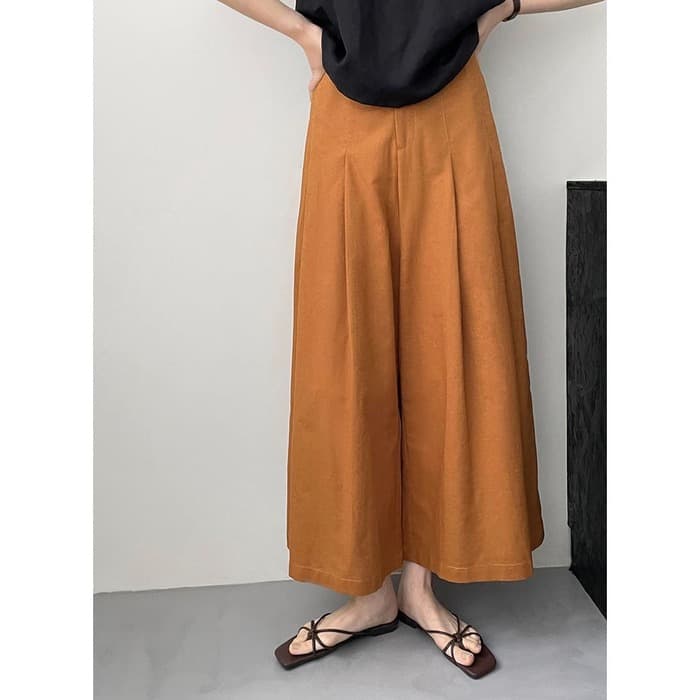 骨格ナチュラルワイドパンツ