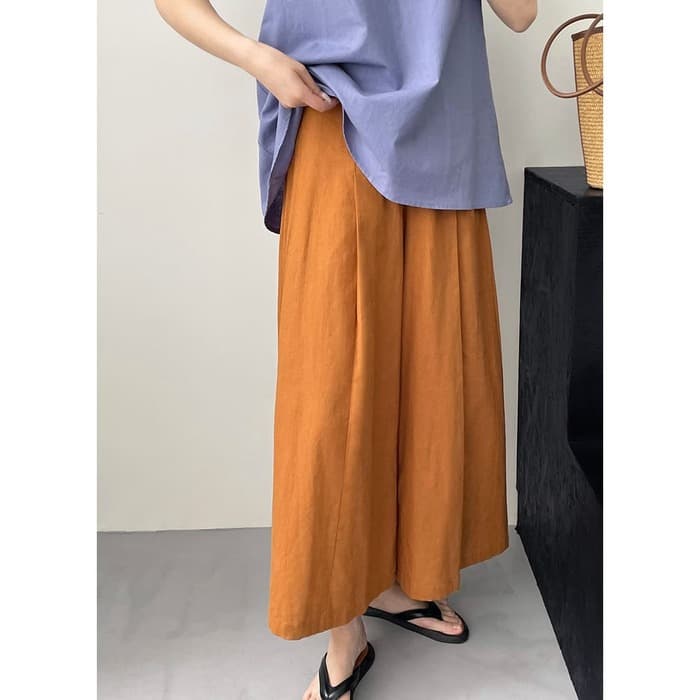 骨格ナチュラルワイドパンツ