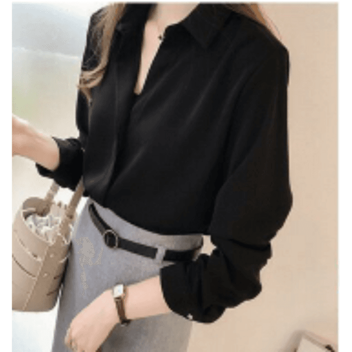 骨格ナチュラルシンプルブラウストップス