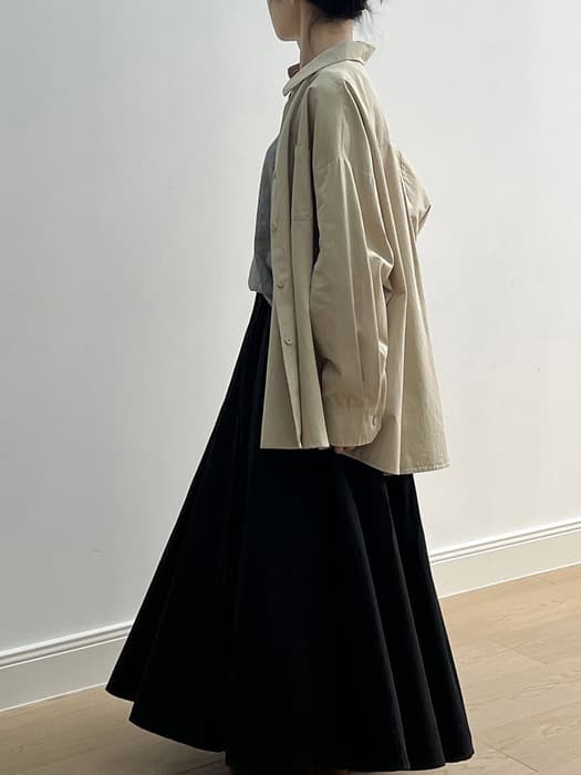 骨格ナチュラルスタイルカジュアルシャツ