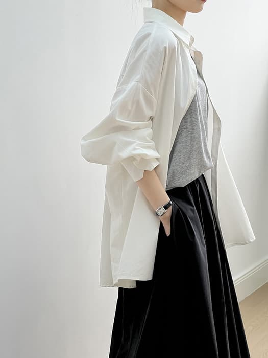 骨格ナチュラルスタイルカジュアルシャツ