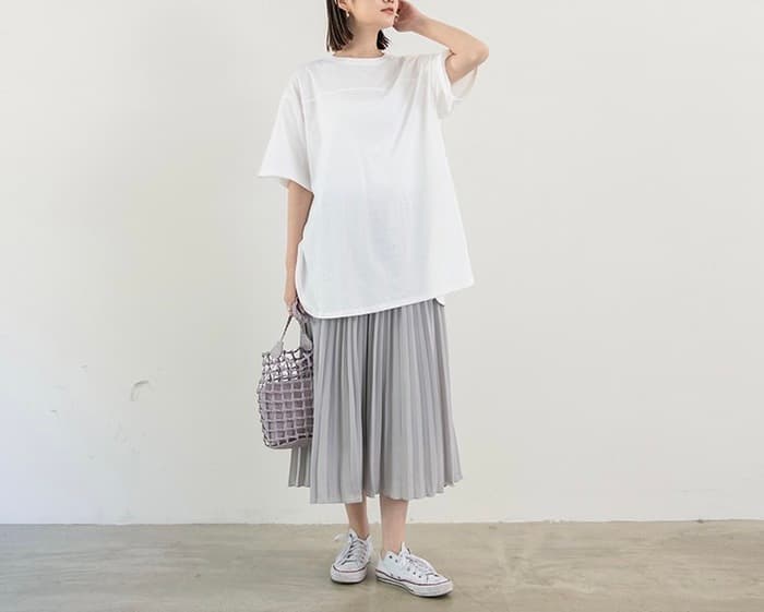 骨格ナチュラルオーバーサイズTシャツ