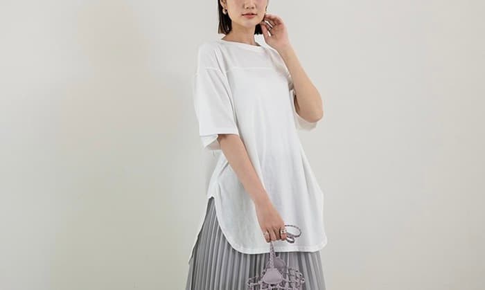 骨格ナチュラルオーバーサイズTシャツ