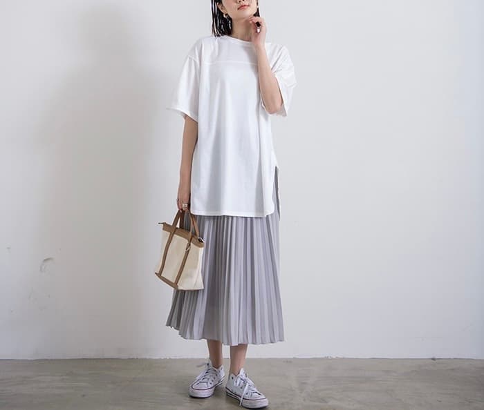 骨格ナチュラルオーバーサイズTシャツ