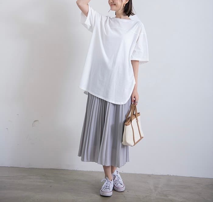 骨格ナチュラルオーバーサイズTシャツ