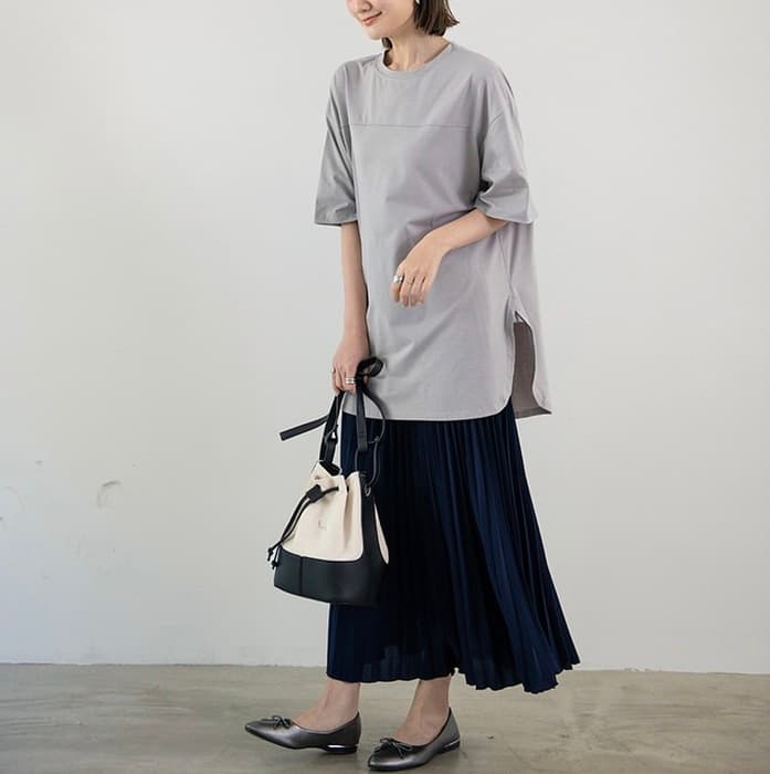 骨格ナチュラルオーバーサイズTシャツ
