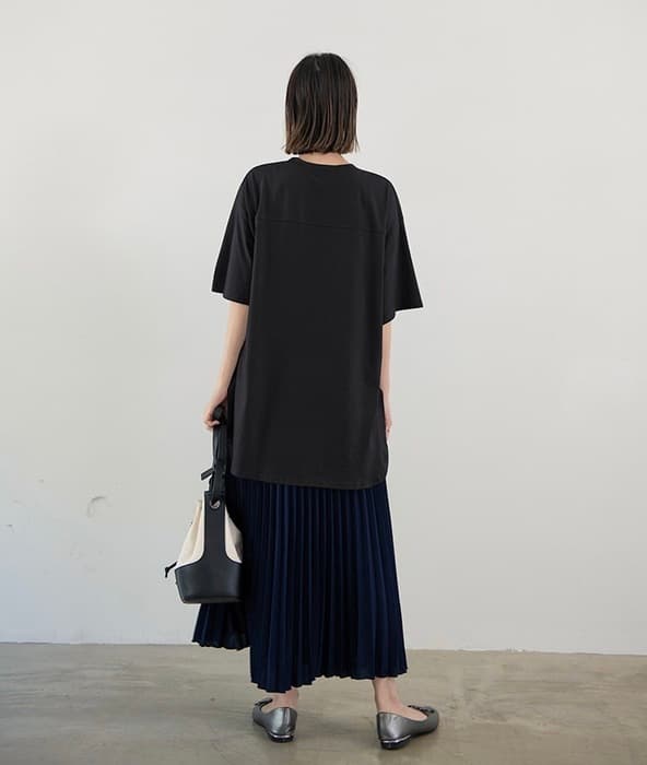 骨格ナチュラルオーバーサイズTシャツ