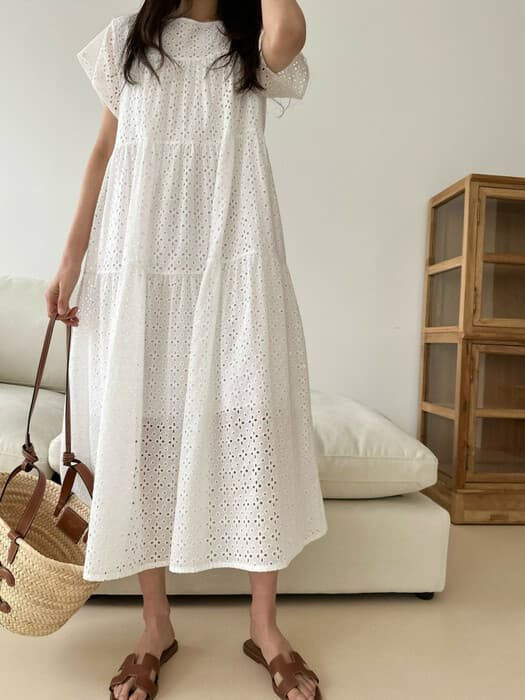 骨格ナチュラルカジュアルロングワンピース