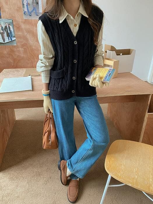 骨格ナチュラルストレートデニムパンツ