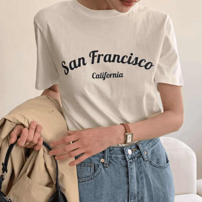 骨格ナチュラルプリントTシャツ