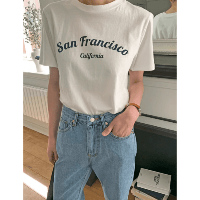 骨格ナチュラルプリントTシャツ