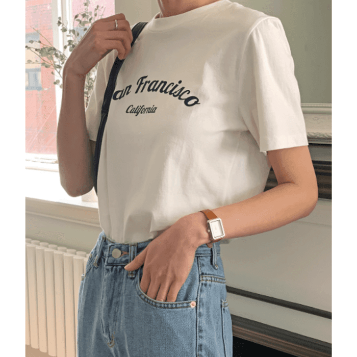 骨格ナチュラルプリントTシャツ