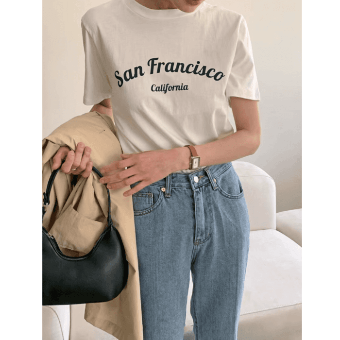 骨格ナチュラルプリントTシャツ