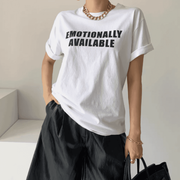 骨格ナチュラルルーズTシャツ
