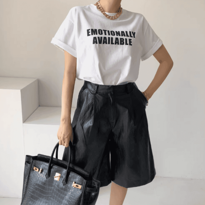 骨格ナチュラルルーズTシャツ