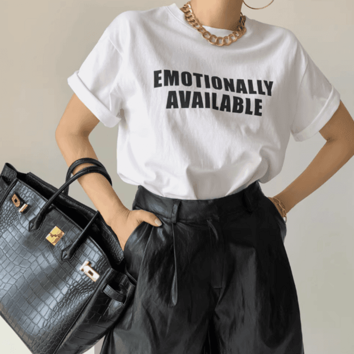 骨格ナチュラルルーズTシャツ