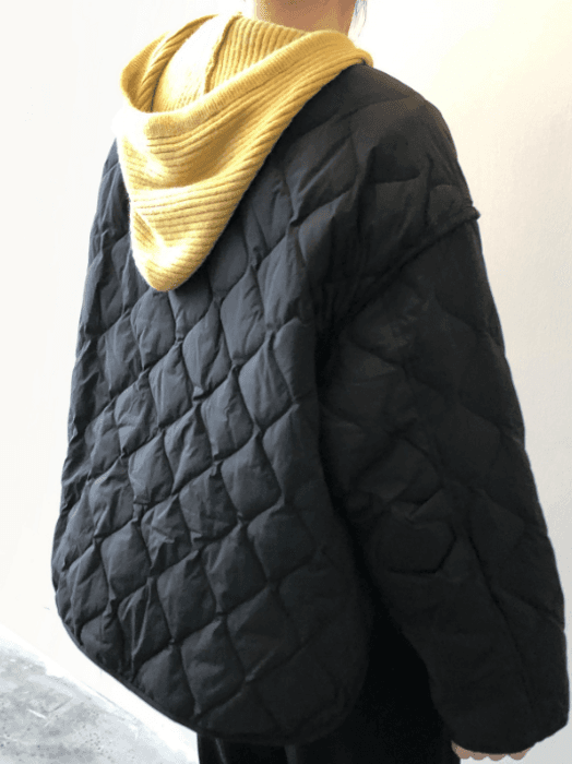 骨格ナチュラルキルティングアウター