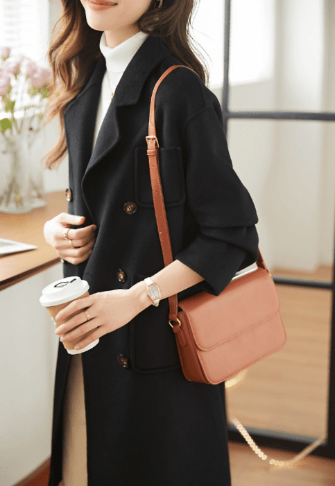 骨格ナチュラルシンプルロングコート