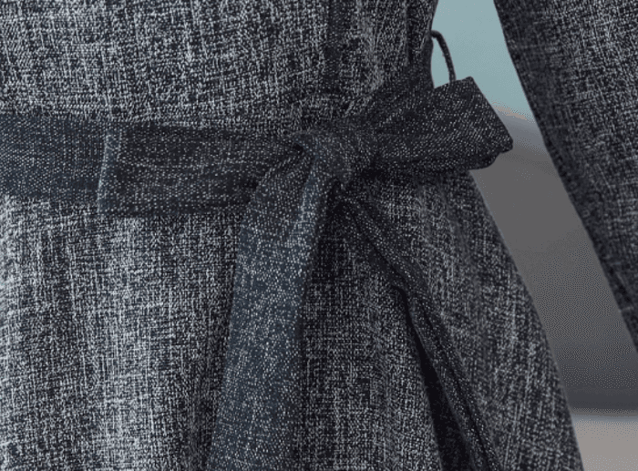 骨格ナチュラルフロントボタンウエストマークワンピース