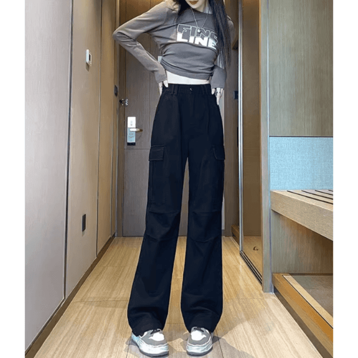 骨格ナチュラルカラーカーゴパンツ