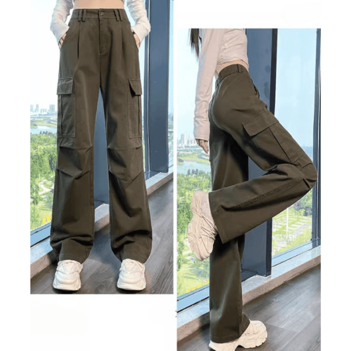骨格ナチュラルカラーカーゴパンツ
