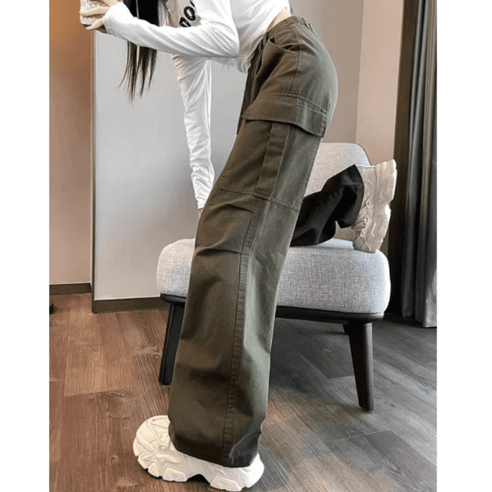 骨格ナチュラルカラーカーゴパンツ