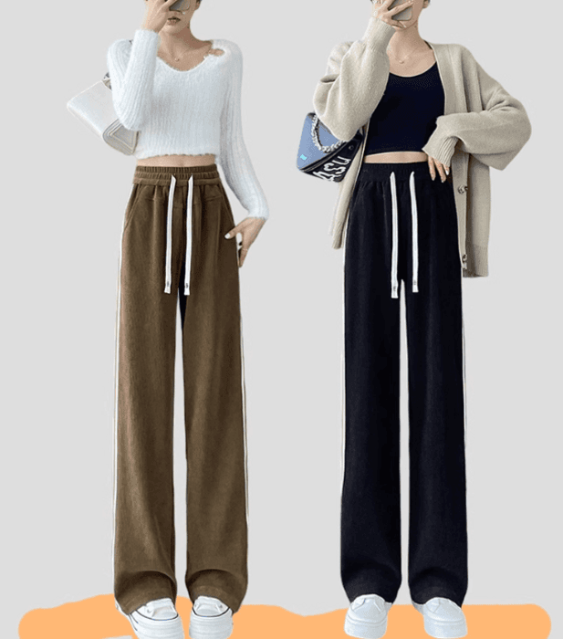 骨格ナチュラルサイドラインスウェットパンツ