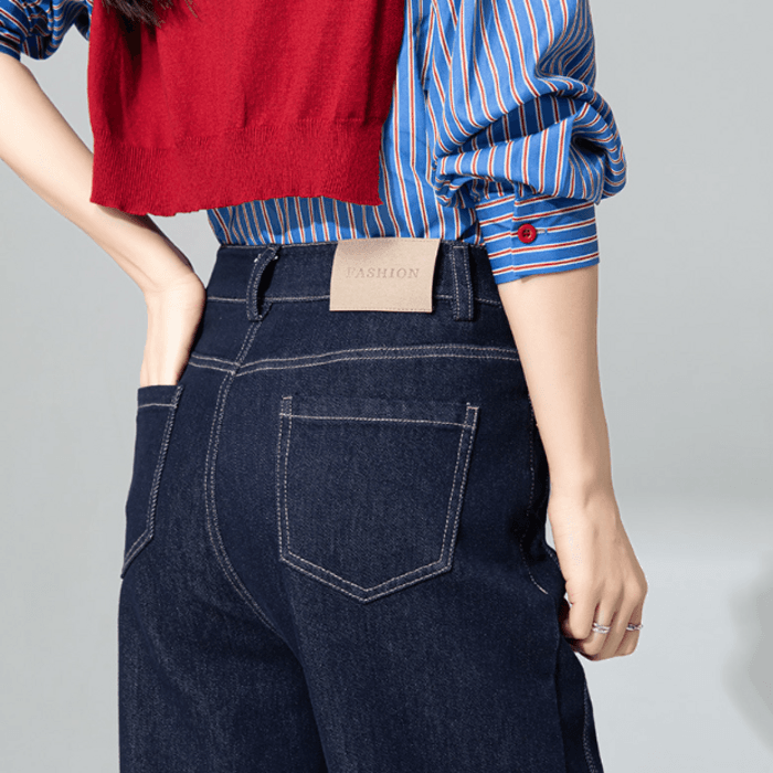 骨格ナチュラルサイドデザインワイドパンツ
